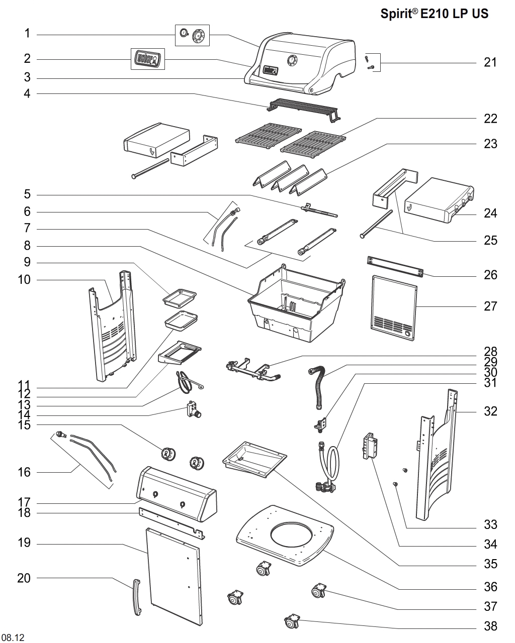 weber grill replacement parts