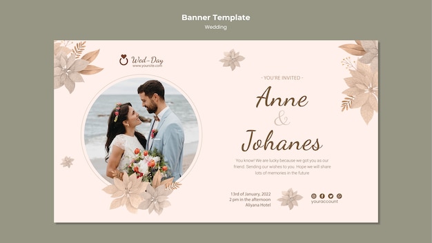 wedding banner psd