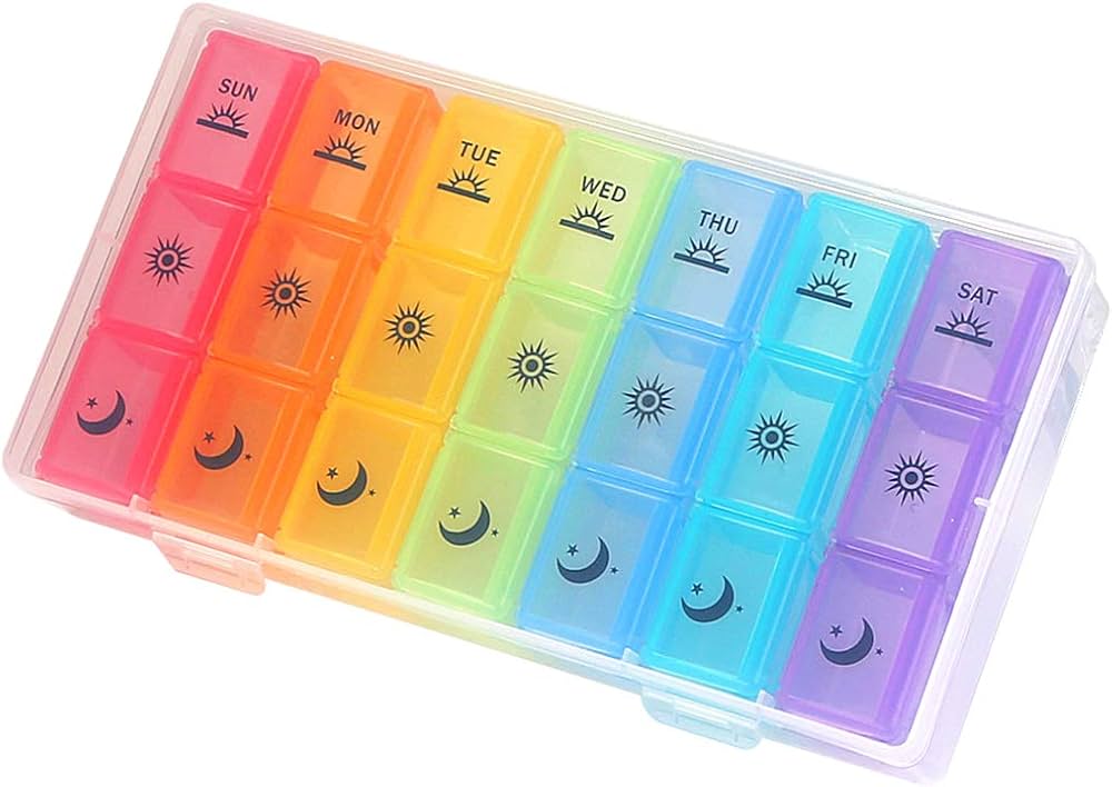 weekly pill case organizer