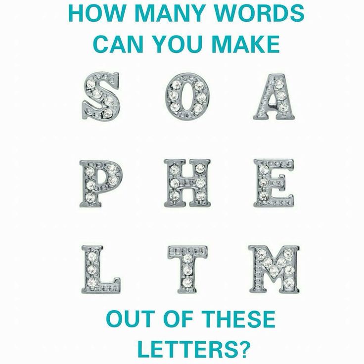 what can i spell with the following letters