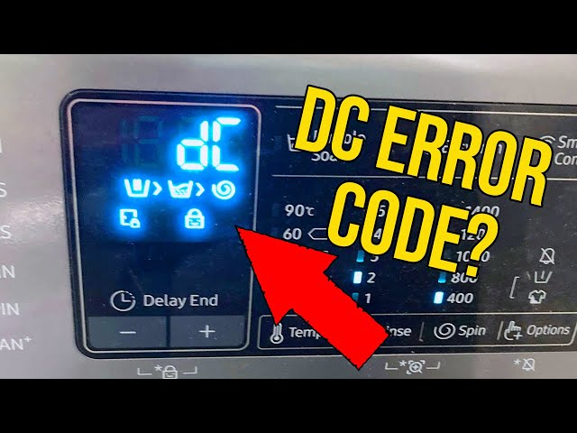 what does dc mean on a samsung dryer