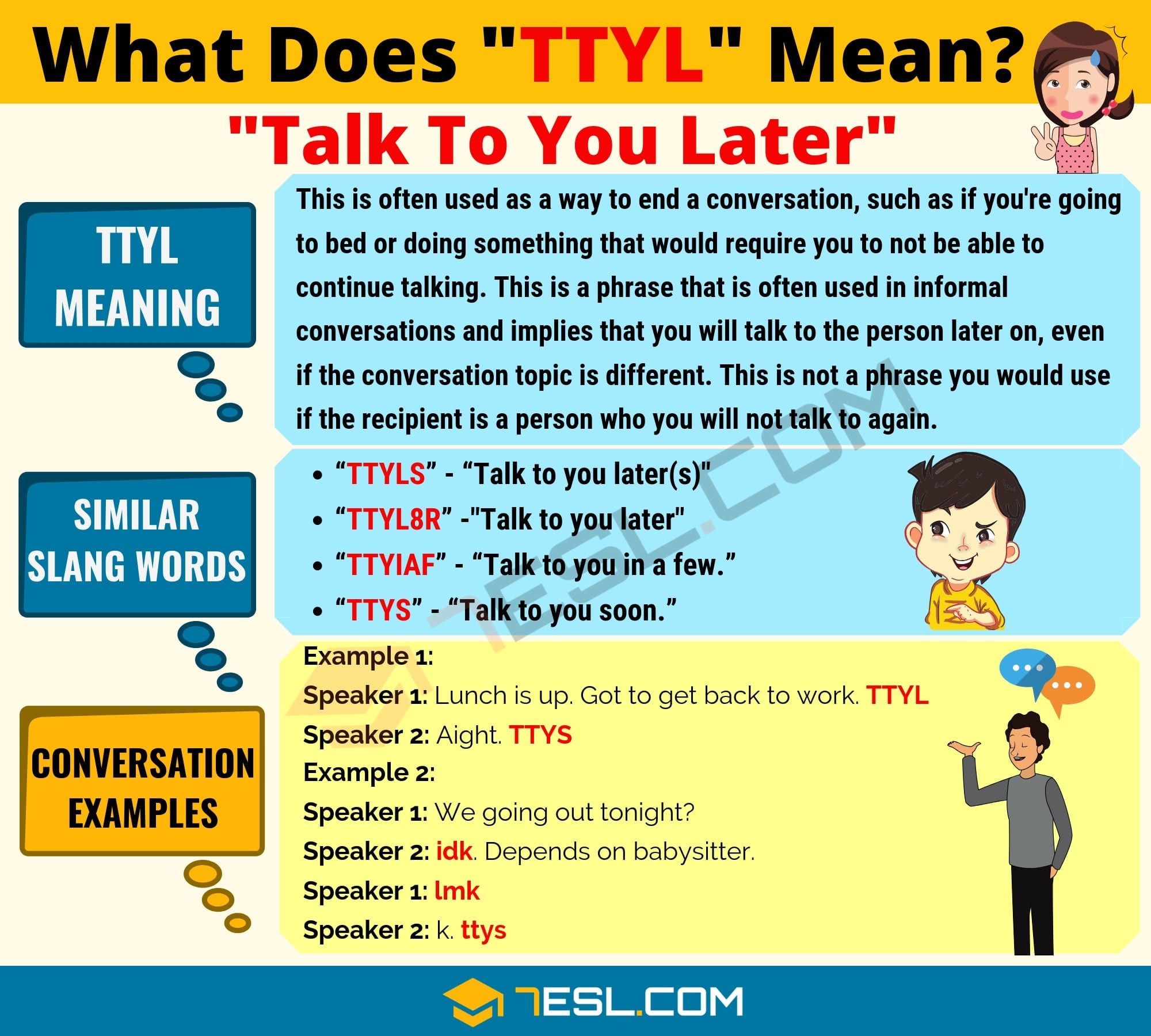 what does text ttyl mean