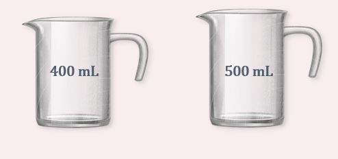 what is 300 ml of water in cups