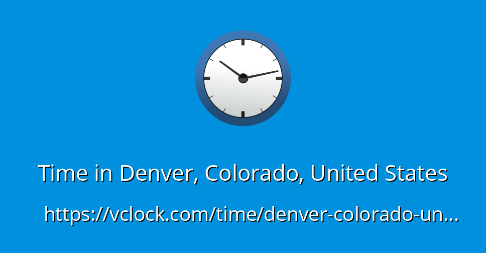 what is denver co time zone