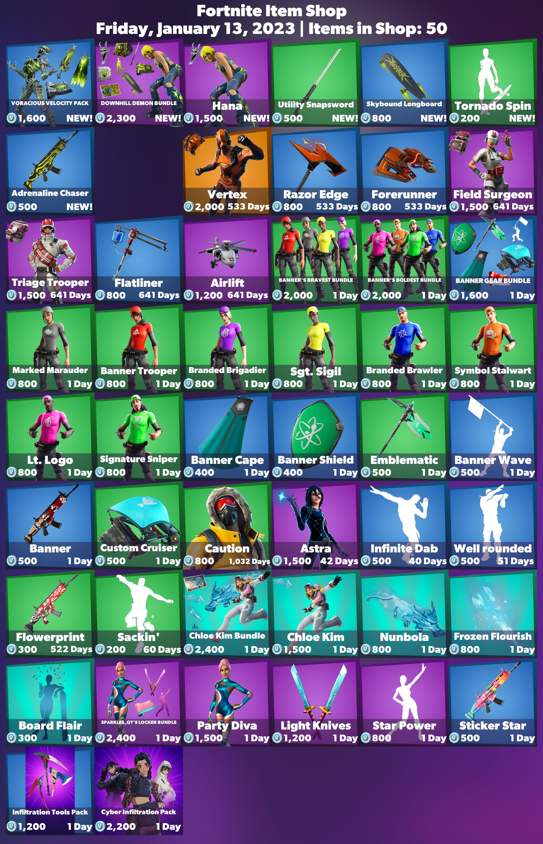what is in the item shop today