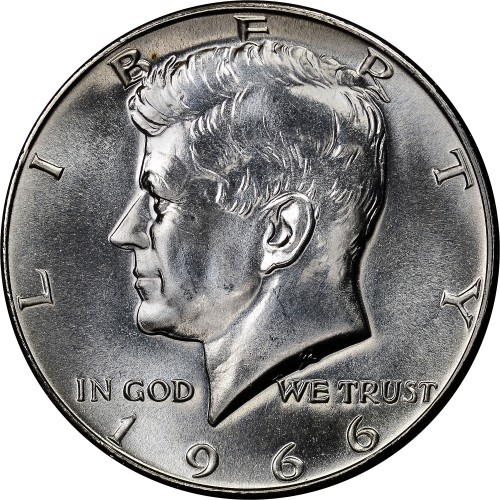 what is the value of a 1966 half dollar