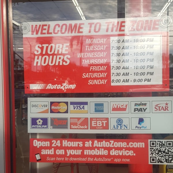 what time does autozone open