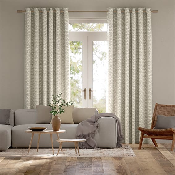 white and gold curtains