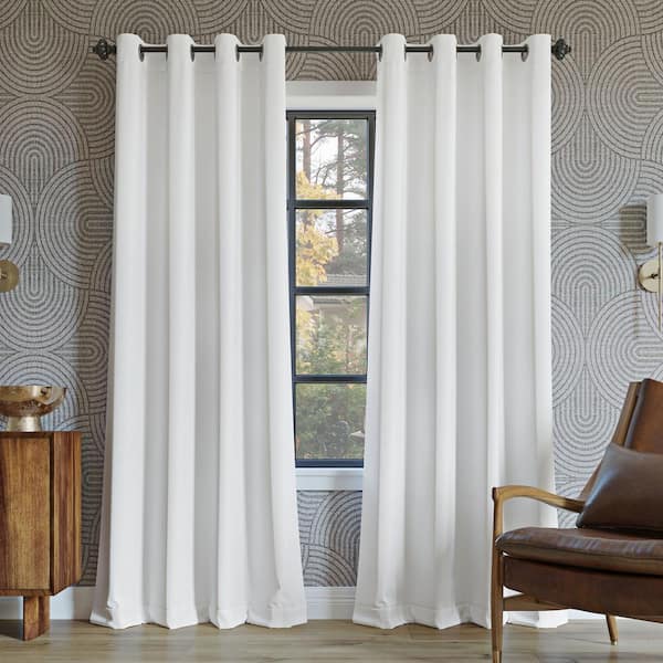 white blackout curtains