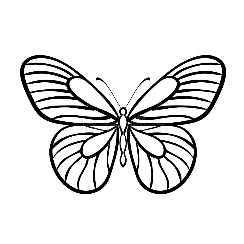 white butterfly clipart