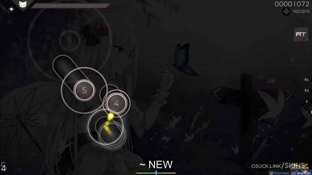 white cat skin osu