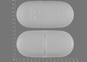 white oblong pill with i 10