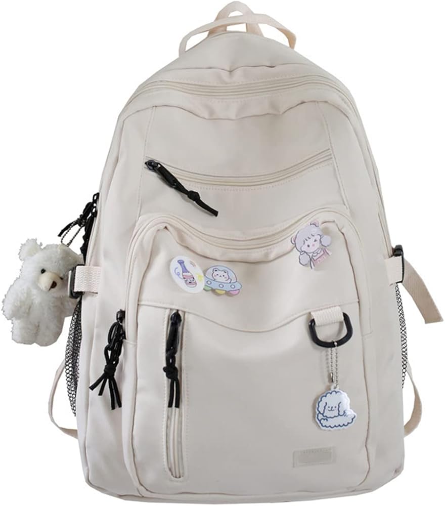 white school bag