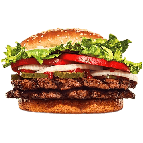 whopper double calories