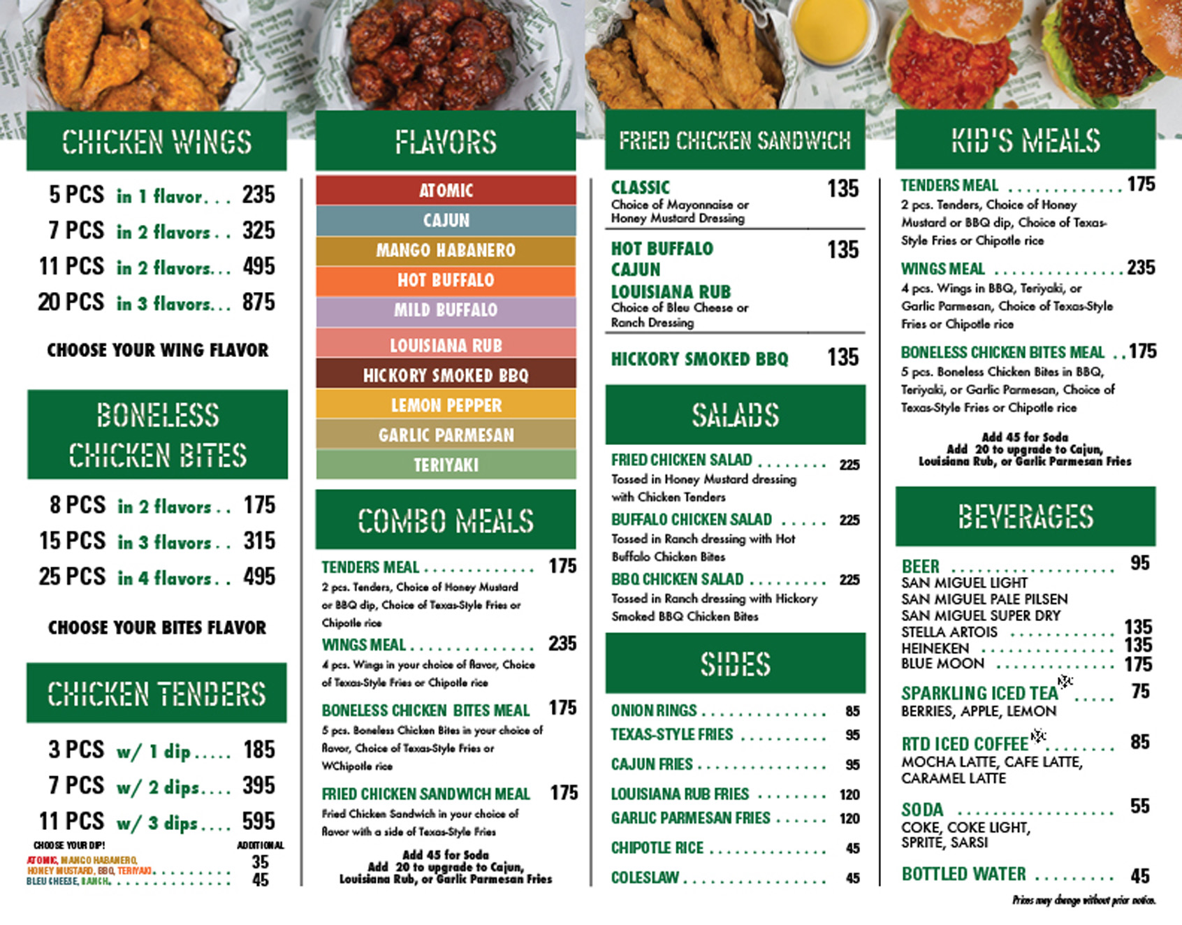 wingstop fries price