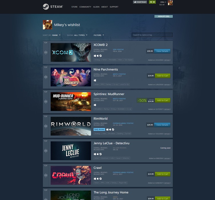 wishlist steam