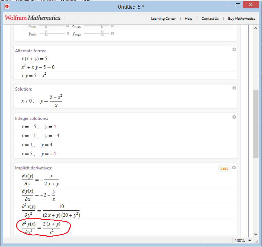 wolfram differentiate