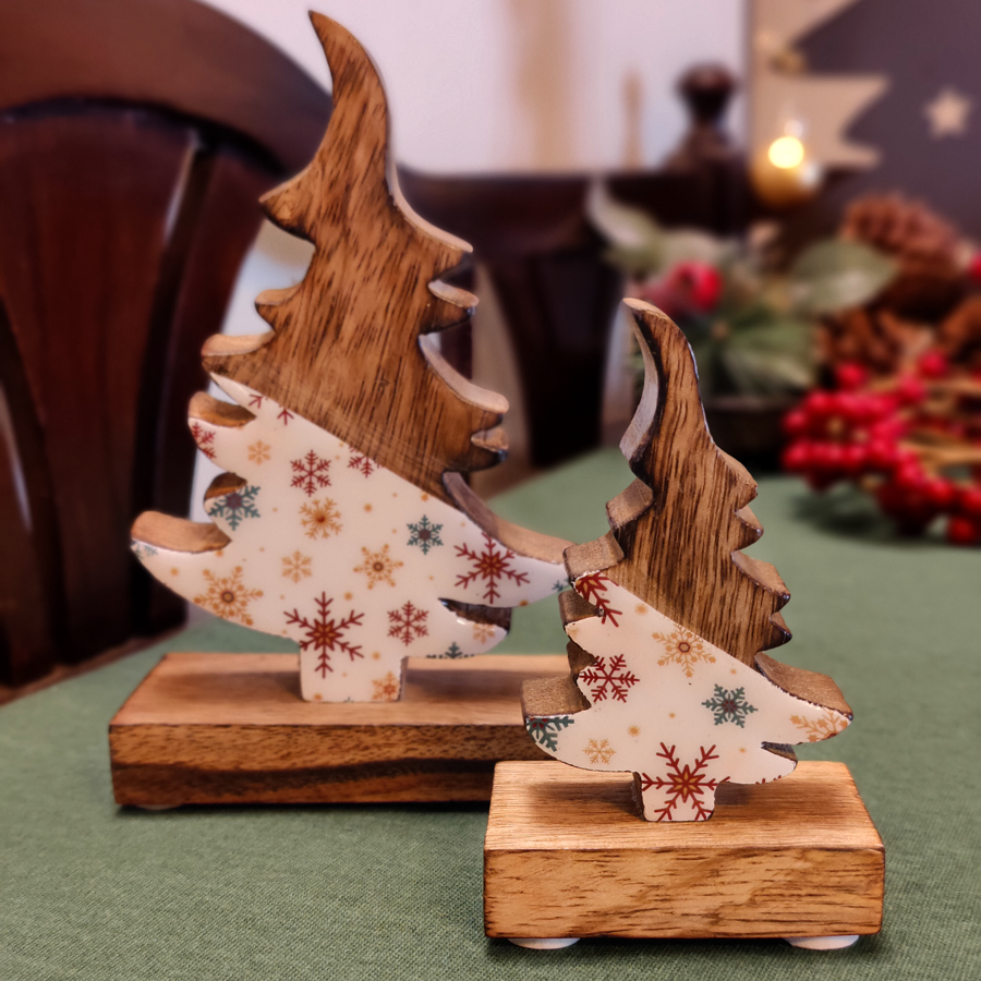 wooden xmas ornaments