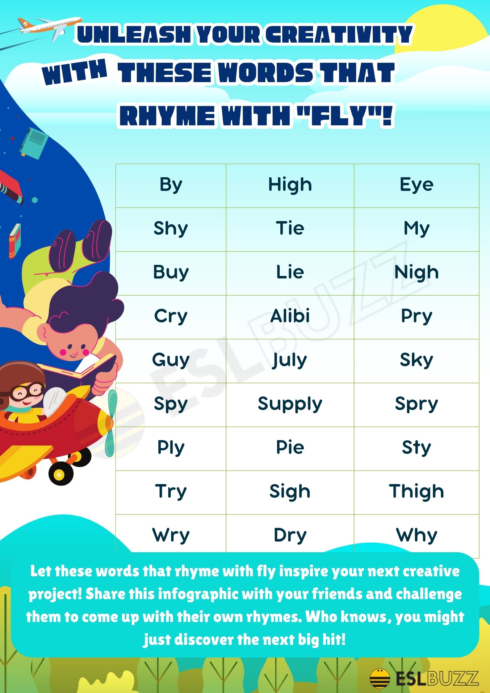 words that rhyme with buy