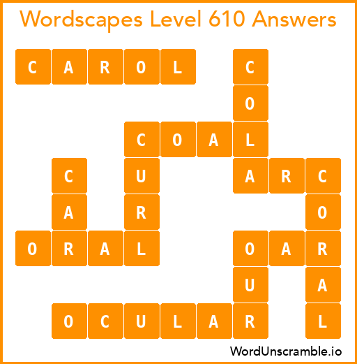 wordscapes puzzle 610
