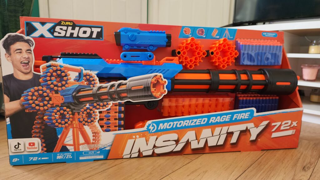 x-shot insanity motorized rage fire