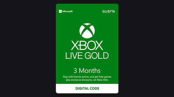 xbox live three months