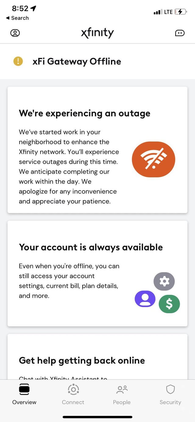 xfinity internet outage atlanta