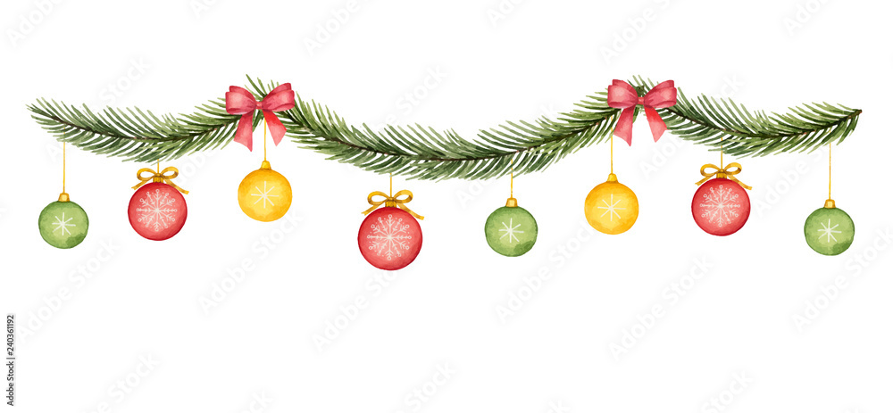 xmas garland clipart