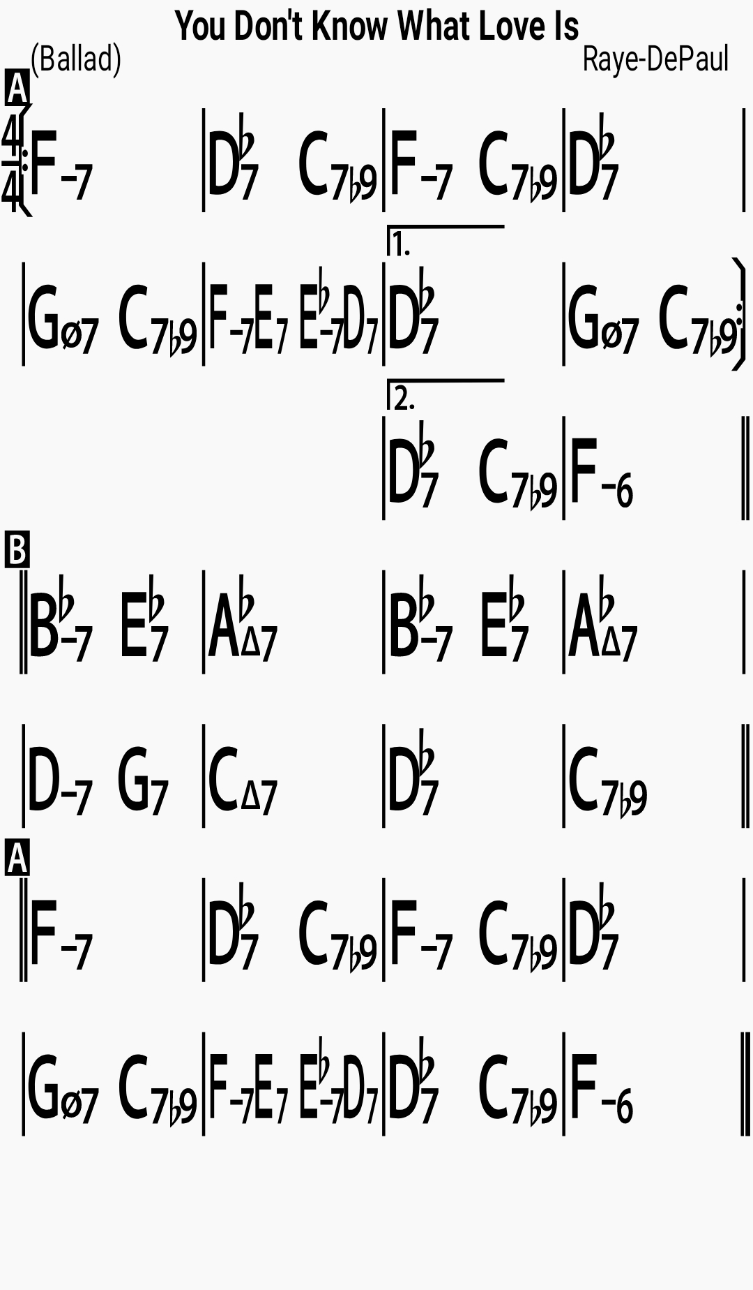 you don t know what love is chords