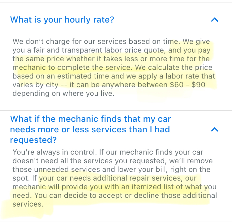 your mechanic reviews