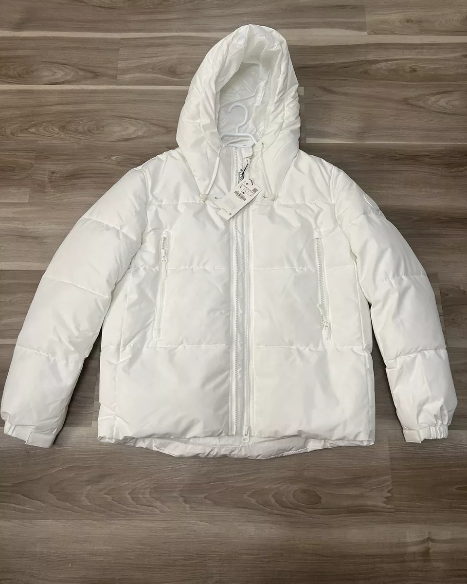 zara white puffer jacket mens