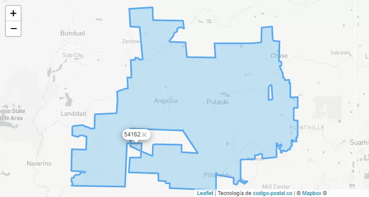 zip code for pulaski